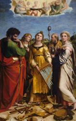 Rafaello Santi: Holy Cäcilie with saints - Szent Cecília szentekkel
